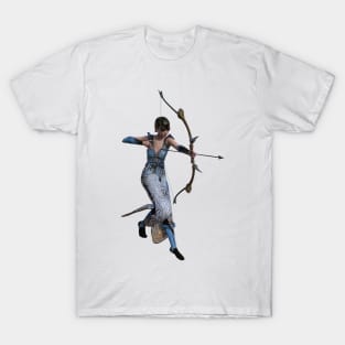 Archer Woman with Bow and Arrow T-Shirt